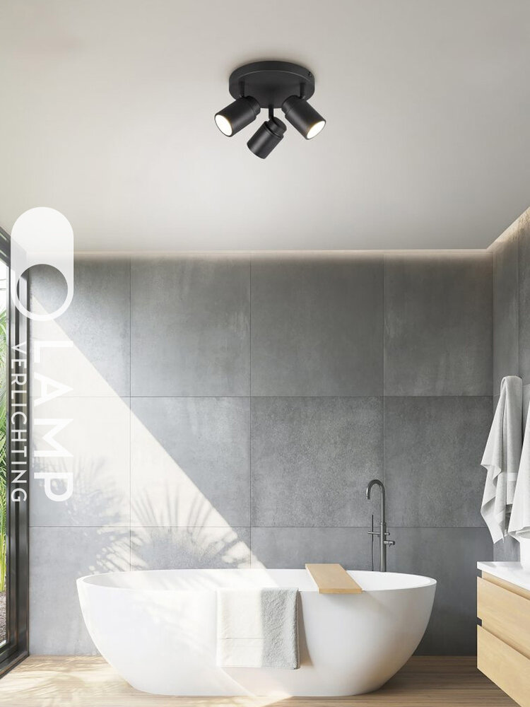 Badkamer Plafondspot Drievoudig IP44 GU10 Badkamer Plafondspot Drievoudig IP44 GU10