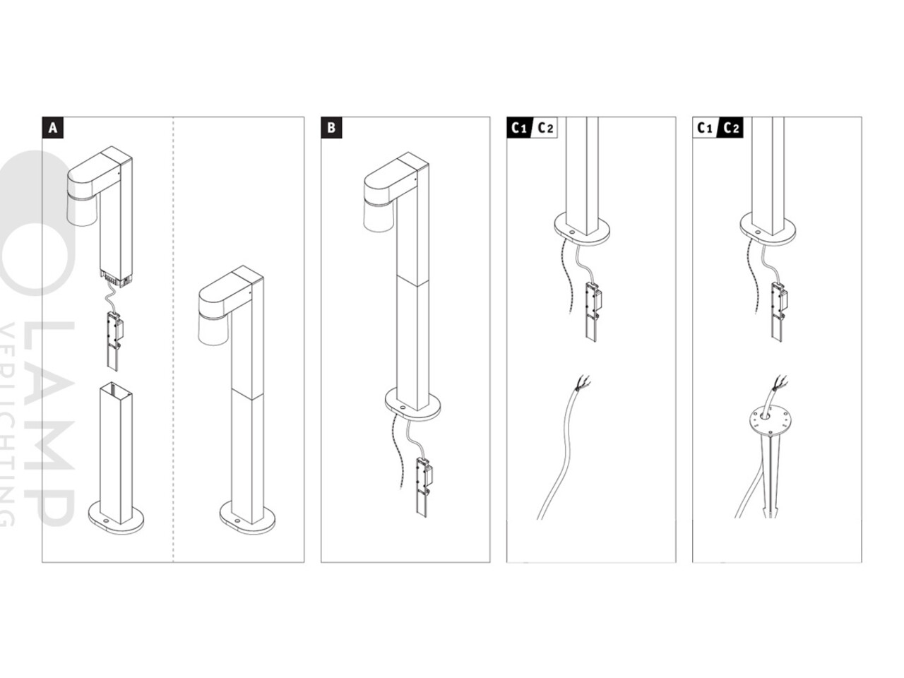 Vleermuisvriendelijke Tuinlamp Bat-S1 Vleermuisvriendelijke Tuinlamp Bat-S1