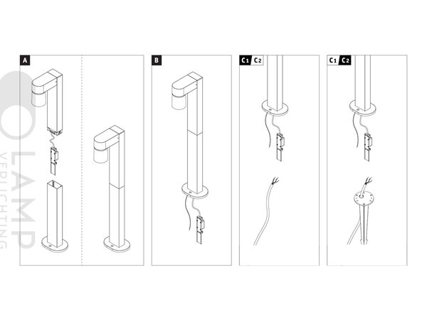 Vleermuisvriendelijke Tuinlamp Bat-S1 Vleermuisvriendelijke Tuinlamp Bat-S1