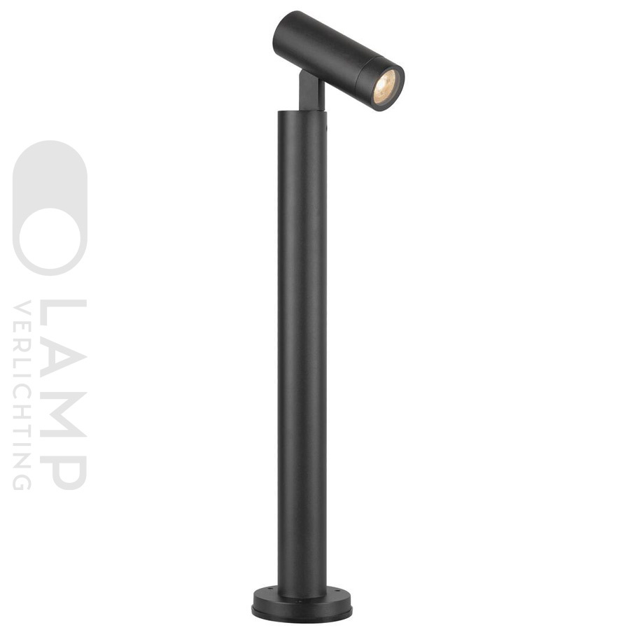 Philips Fyve sokkellamp op zonne-energie, 1.5W, 2700K, zwart, weerbestendig IP44