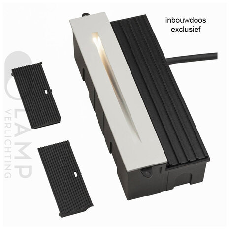 Wand Inbouwspot Gleuf Verticaal Lang