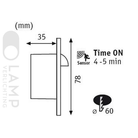 Trapspot Inbouw Rond met Bewegingssensor Trapspot Inbouw Rond met Bewegingssensor