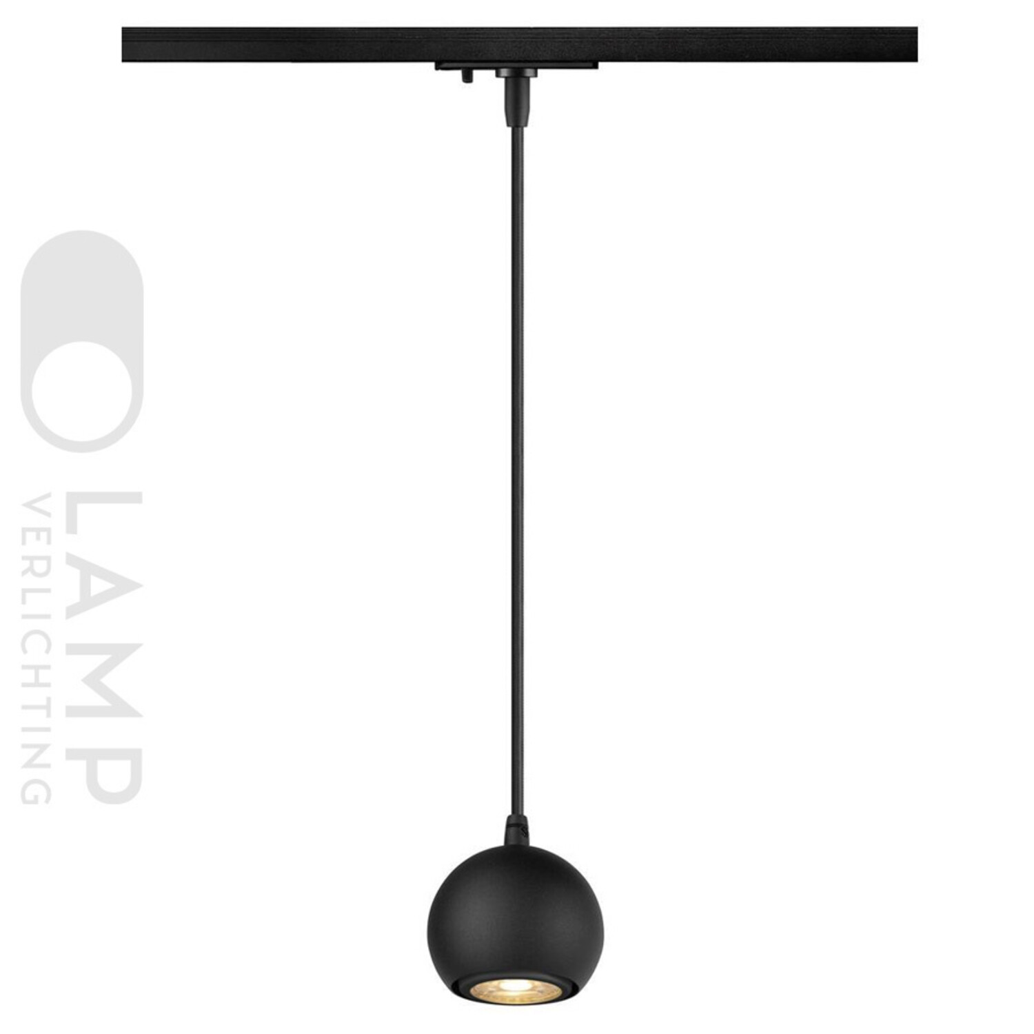 Bollique hanglamp, zwart, 20 cm, glas, 1-lamp, bol