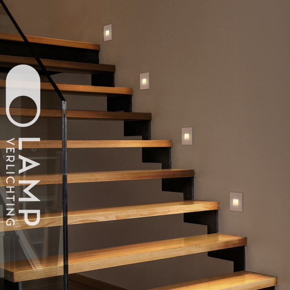 Vierkante Inbouwspot 230V voor inbouwdoos Vierkante Inbouwspot 230V voor inbouwdoos