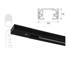 1-Fase Rail Spanningsrail 2 meter 1-Fase Rail Spanningsrail 2 meter
