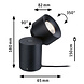 LED Vloerspot Zwart met 3-staps dimmer LED Vloerspot Zwart met 3-staps dimmer