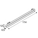 3-Fase LED Railarmatuur 114 cm 3-Fase LED Railarmatuur 114 cm