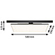 3-Fase Rail LED Paneel 58x19 cm 3-Fase Rail LED Paneel 58x19 cm