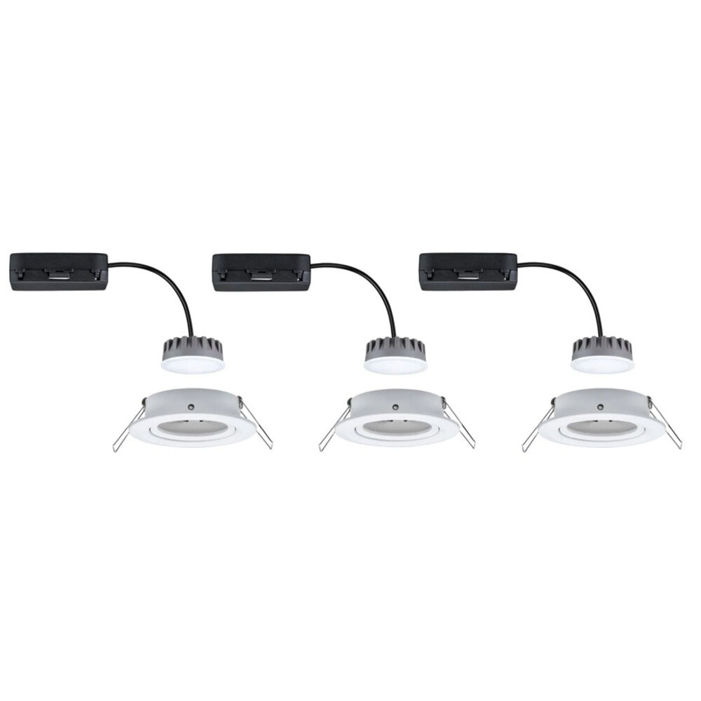 3 Dimbare LED Inbouwspots 230V Rond 3 Dimbare LED Inbouwspots 230V Rond