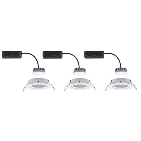 3 Dimbare LED Inbouwspots 230V Rond 3 Dimbare LED Inbouwspots 230V Rond
