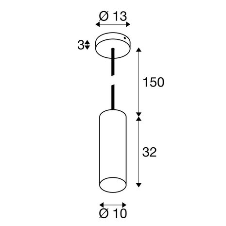 Hang lamp Cilinder E27 Hang lamp Cilinder E27