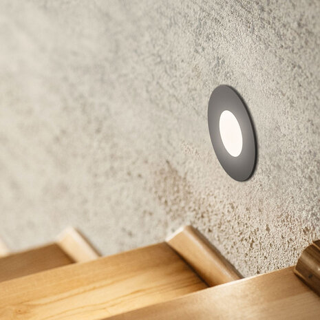 Wand Inbouwspot Rond 230V voor inbouwdoos Wand Inbouwspot Rond 230V voor inbouwdoos