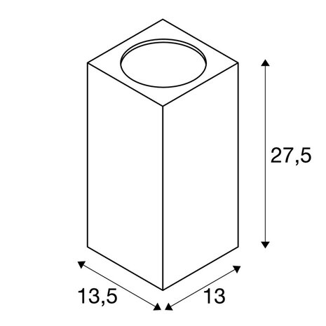 Wandspot Up Down IP44 Vierkant XL