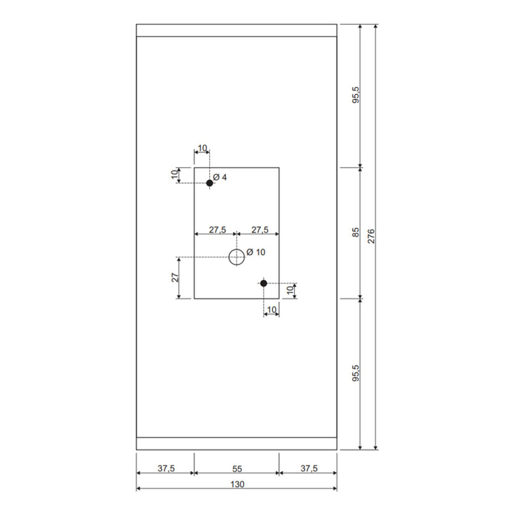 Wandspot Up Down IP44 Vierkant XL