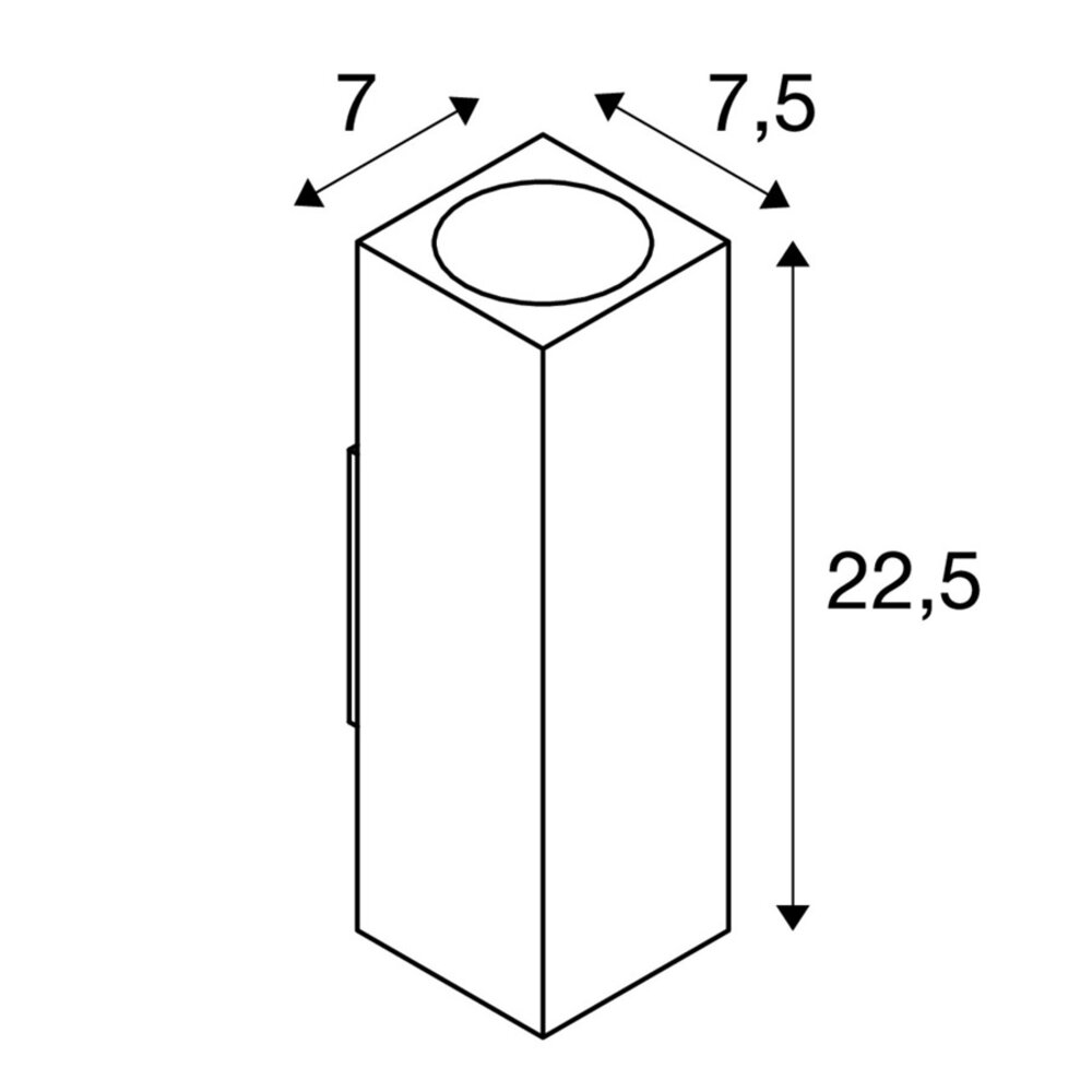 Wand Buitenlamp Up Down 2x GU10