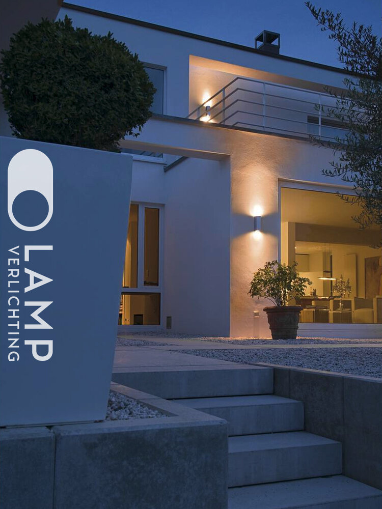 Wand Buitenlamp Up Down 2x GU10