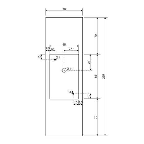 Wand Buitenlamp Up Down 2x GU10