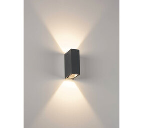 Gevelspot Hoekig Up Down IP44 Led 8W Gevelspot Hoekig Up Down IP44 Led 8W