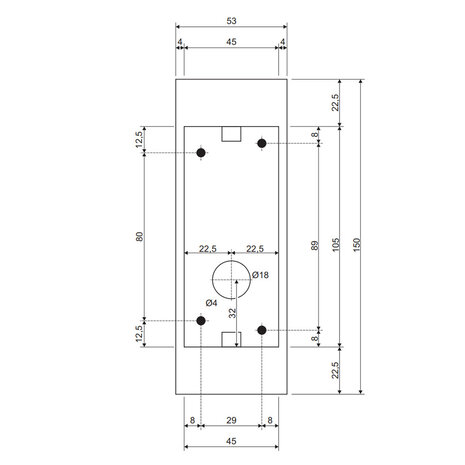 Gevelspot Hoekig Up Down IP44 Led 8W Gevelspot Hoekig Up Down IP44 Led 8W