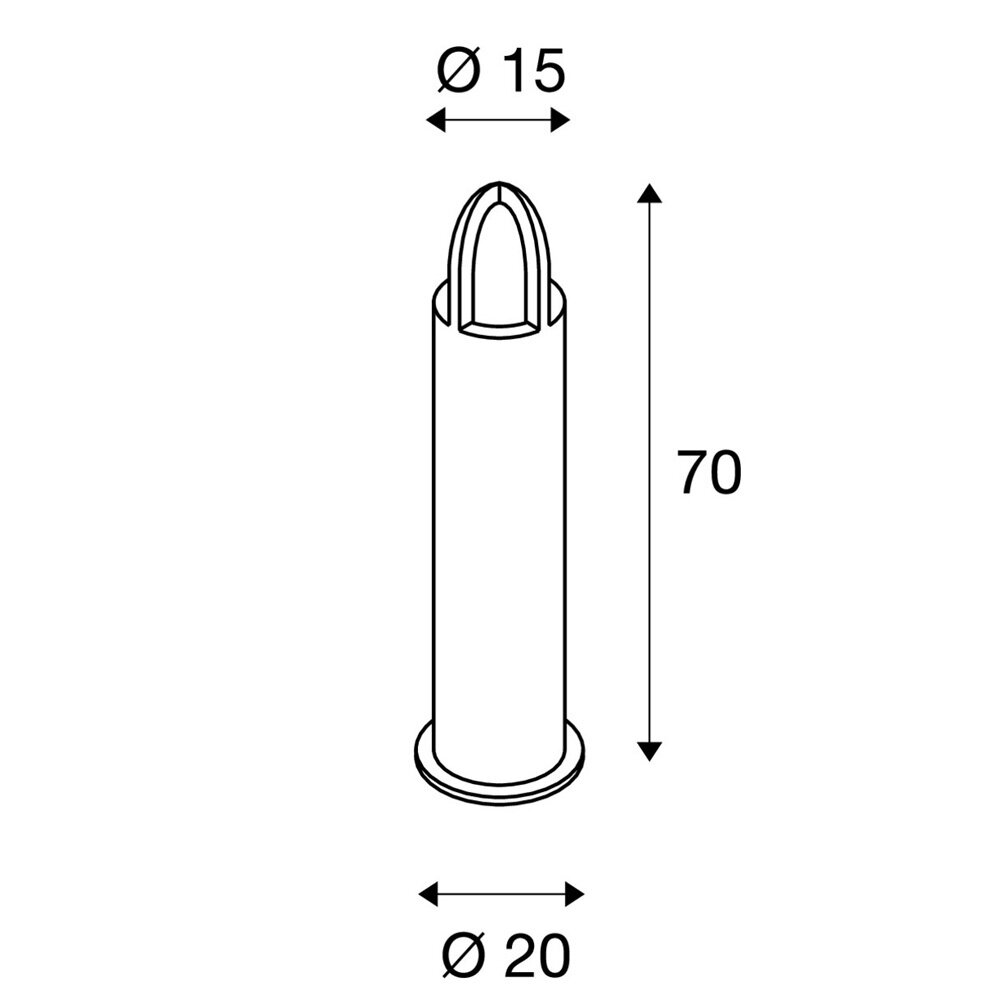 Sokkellamp Cortenstaal Roest 70 cm E27 Sokkellamp Cortenstaal Roest 70 cm E27