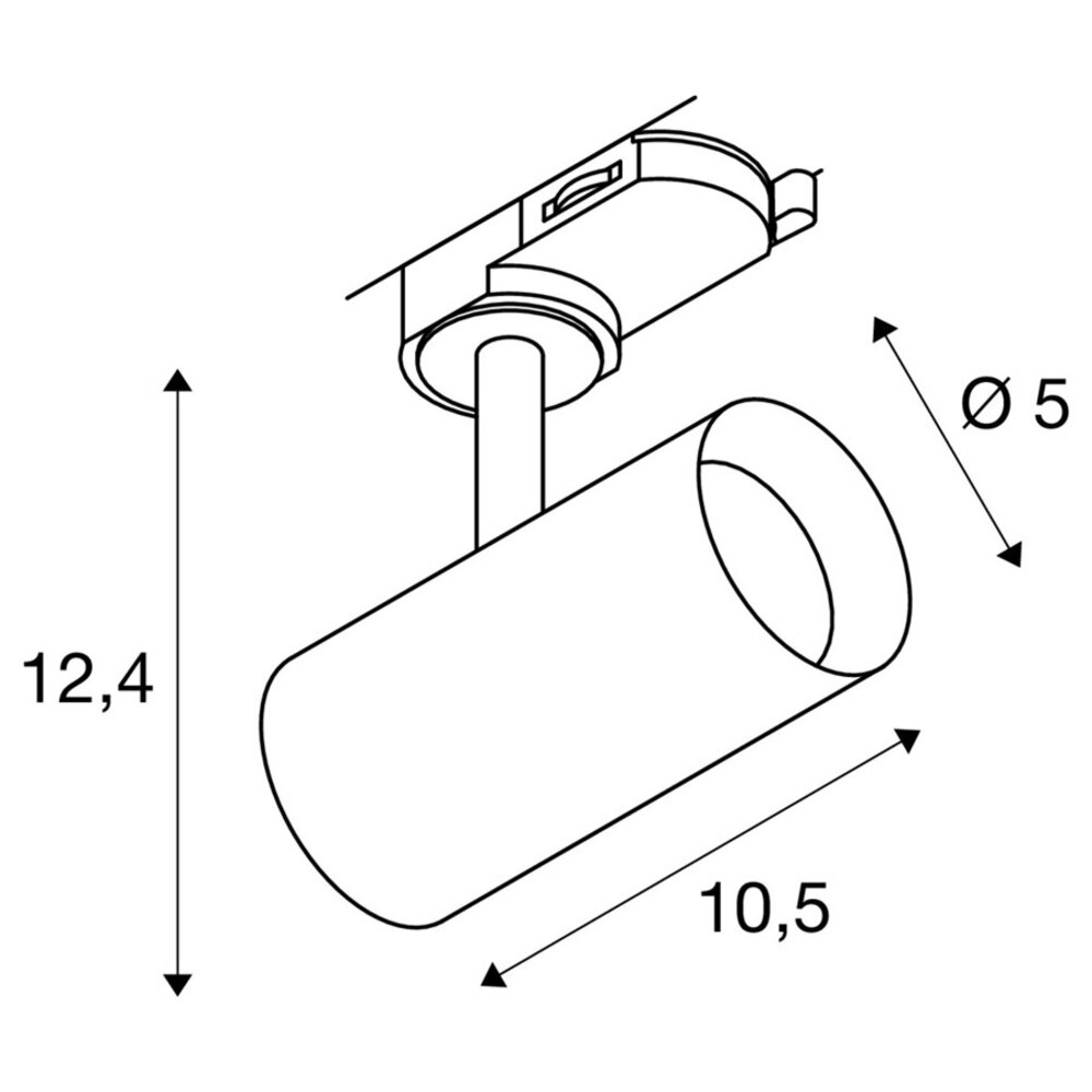 3-Fase Railspot LED Dimbaar 6W 3-Fase Railspot LED Dimbaar 6W