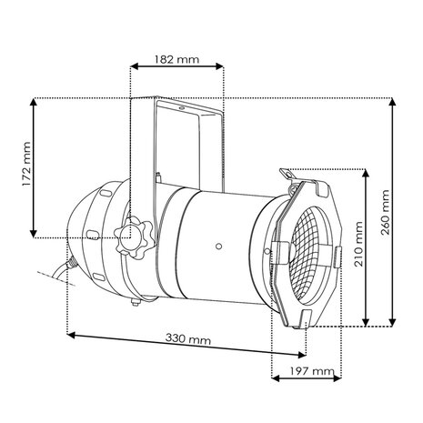 Theaterspot LED Dimbaar 28W Dim-to-warm Theaterspot LED Dimbaar 28W Dim-to-warm