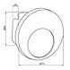 Trapspot Rond 230V voor inbouwdoos Trapspot Rond 230V voor inbouwdoos