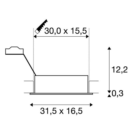 Inbouwspot Groot Dubbel Kantelbaar QPAR111 Inbouwspot Groot Dubbel Kantelbaar QPAR111
