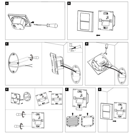 Wand inbouwspot Connect met Volgfunctie Wand inbouwspot Connect met Volgfunctie