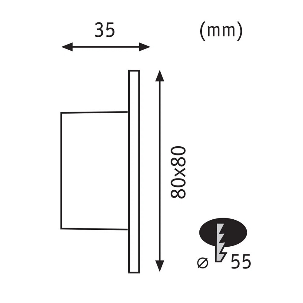 Wand inbouwspot Connect met Volgfunctie Wand inbouwspot Connect met Volgfunctie