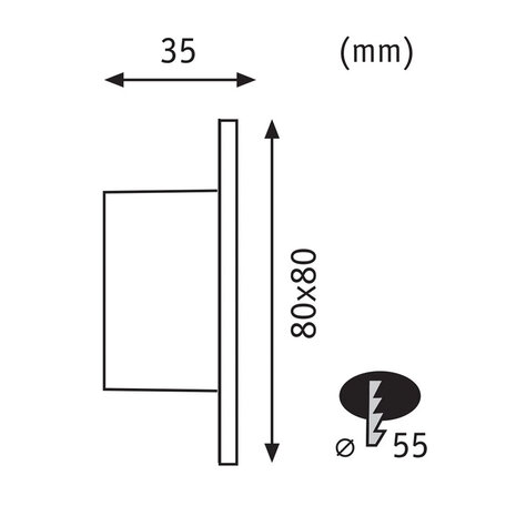 Wand inbouwspot Connect met Volgfunctie Wand inbouwspot Connect met Volgfunctie