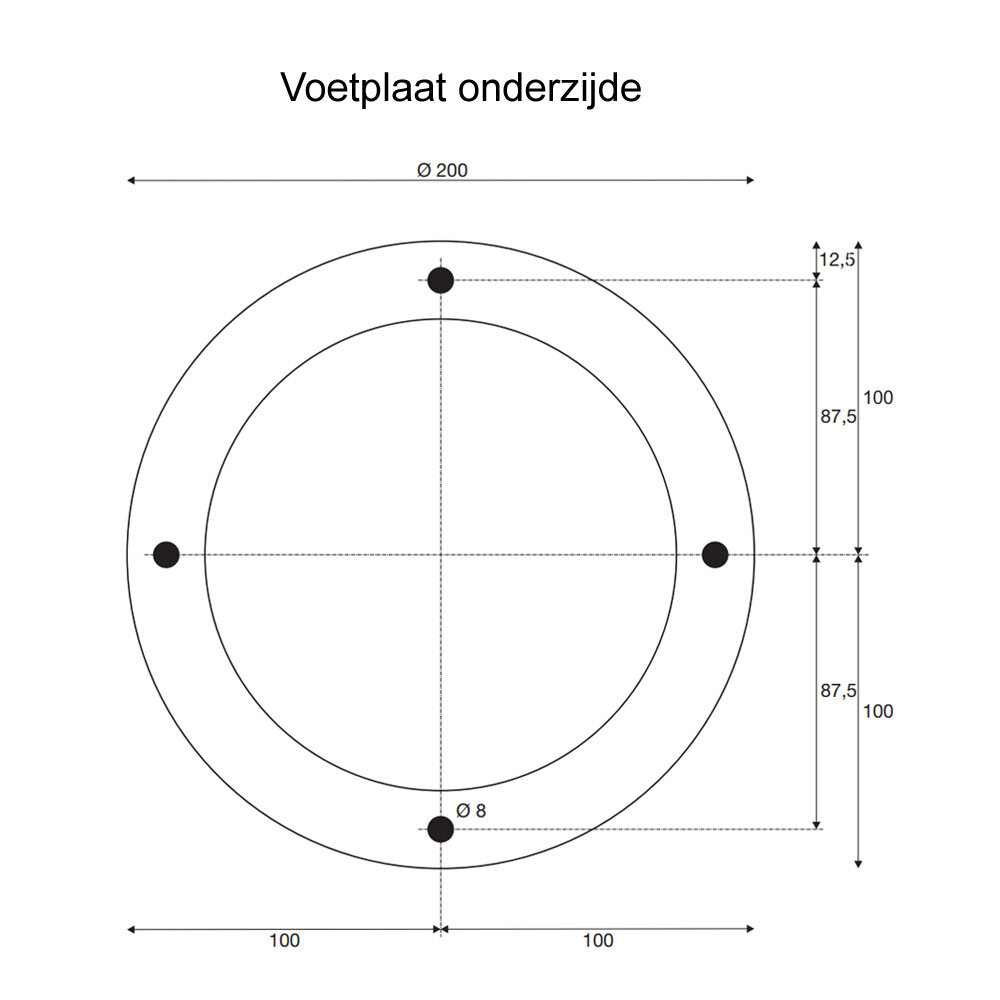 Sokkellamp Cortenstaal Roest 70 cm E27 Sokkellamp Cortenstaal Roest 70 cm E27