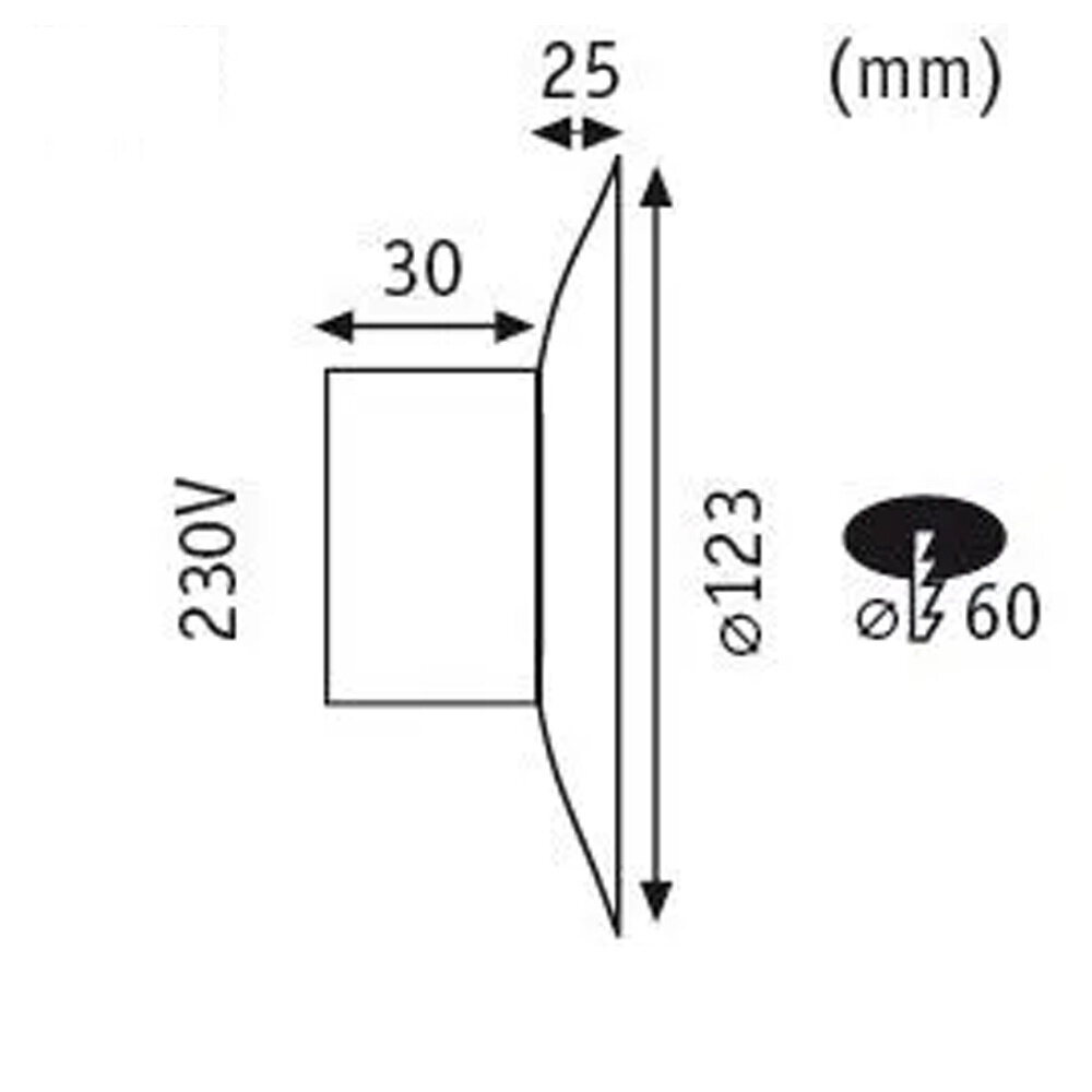 Wand Inbouwspot Japandi voor Inbouwdoos 230V