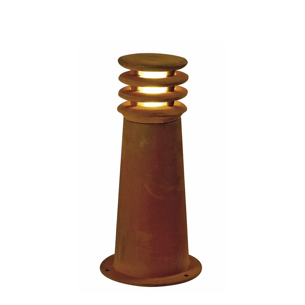 Buitenlamp Cortenstaal Lamel 40 cm E27