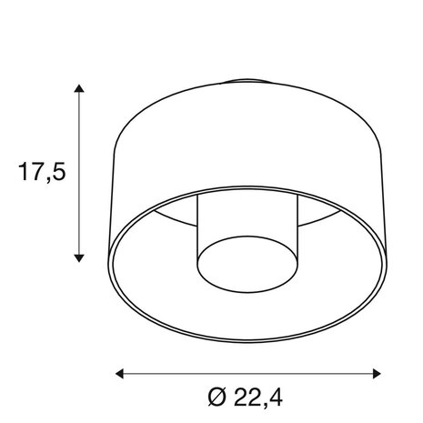 Plafondlamp Industrieel Cilinder IP65 E27 Plafondlamp Industrieel Cilinder IP65 E27