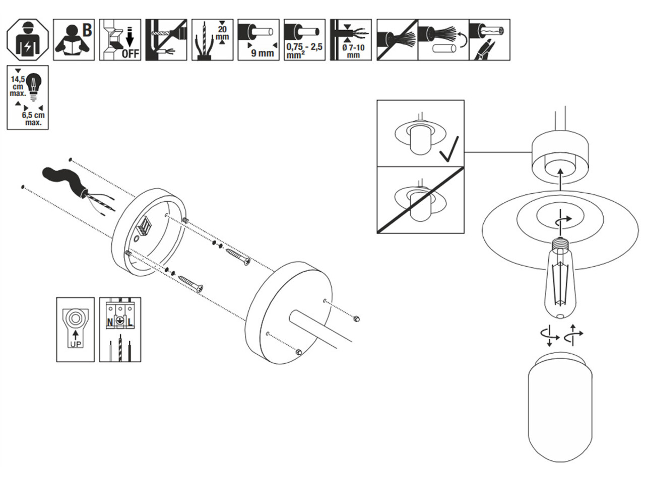 Plafondlamp Industrieel Lantaarn E27 IP44