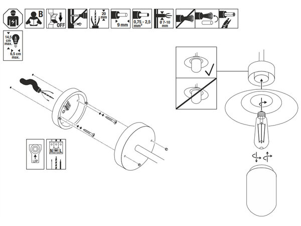 Plafondlamp Industrieel Lantaarn E27 IP44