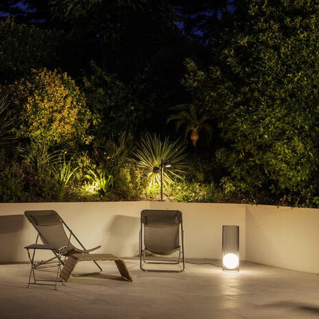 Vloerlamp Japandi Cilinder Bol IP65