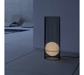 Vloerlamp Japandi Cilinder Bol IP65