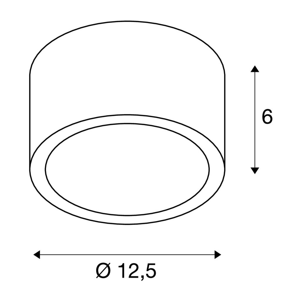 Platte Plafondlamp Klein Rond IP44