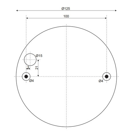 Platte Plafondlamp Klein Rond IP44