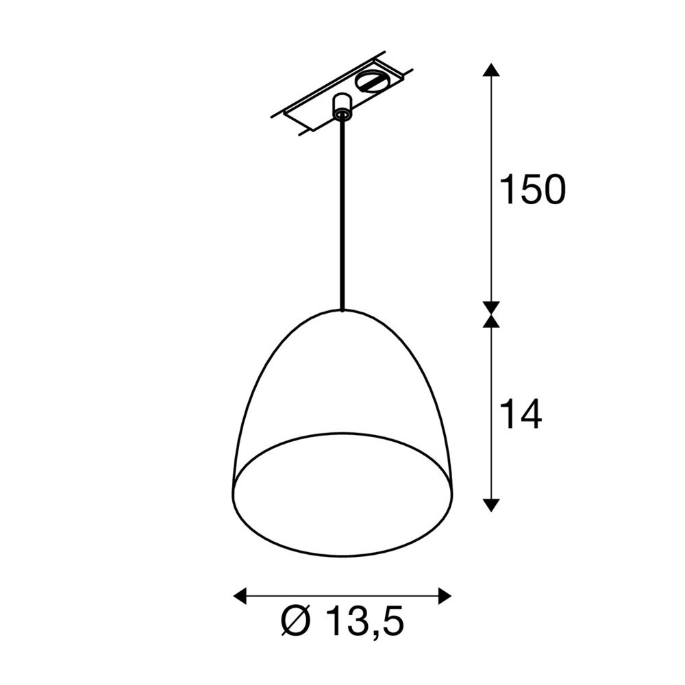 1-Fase Rail Hanglamp GU10 Cocon 1-Fase Rail Hanglamp GU10 Cocon