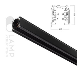 3-Fase Rail 1 meter - XTS 4100