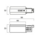 3-Fase Rail Eindvoeding Aarde Links - XTS 12