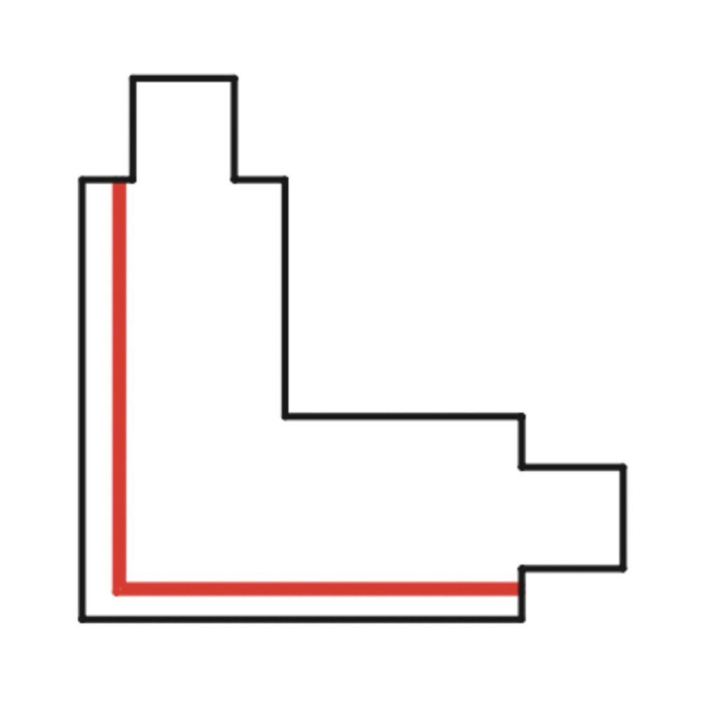 3-Fase Rail L-Connector Aarde Buiten 3-Fase Rail L-Connector Aarde Buiten