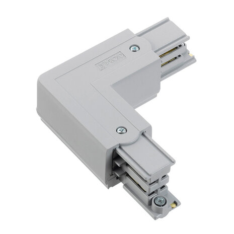 3-Fase Rail L-Connector Aarde Buiten 3-Fase Rail L-Connector Aarde Buiten