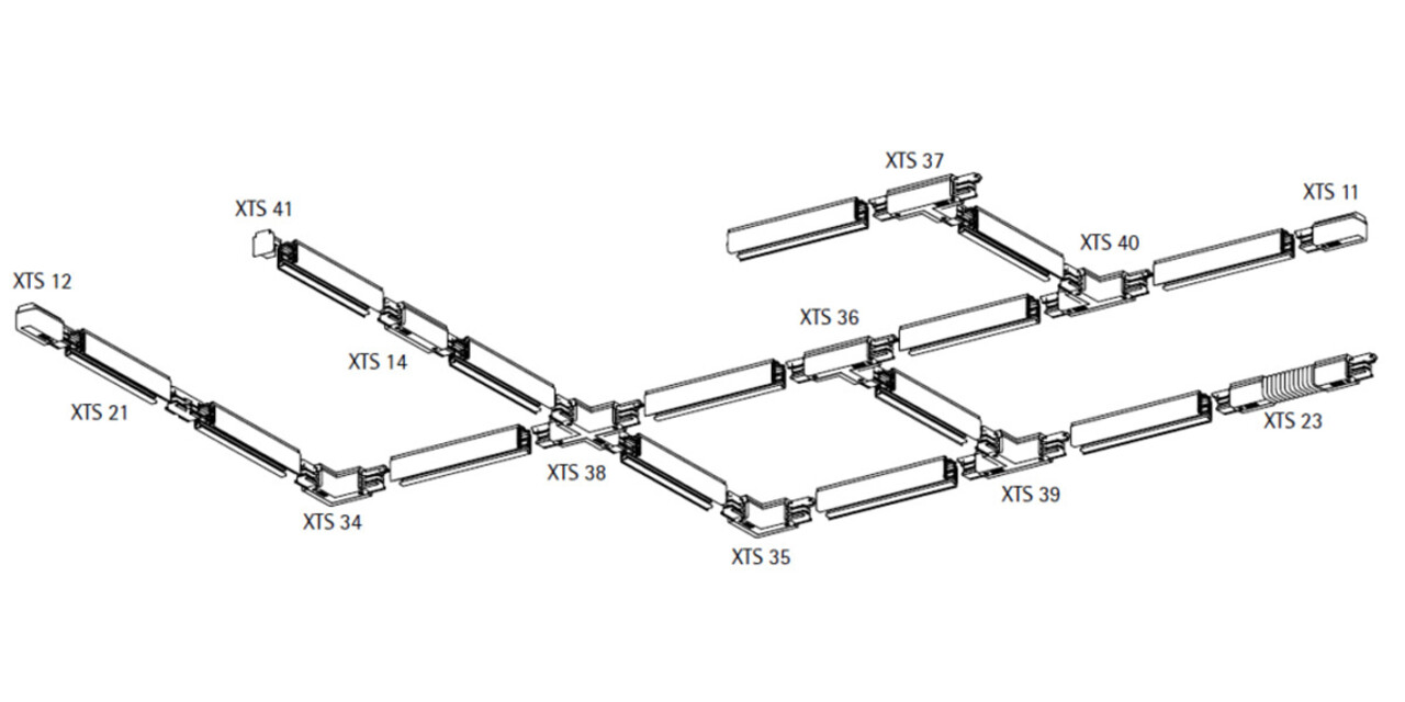 3-Fase Rail Middenvoeding - XTS 14 3-Fase Rail Middenvoeding - XTS 14