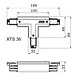 3-Fase Rail T-Connector Rechts - XTS 36 3-Fase Rail T-Connector Rechts - XTS 36
