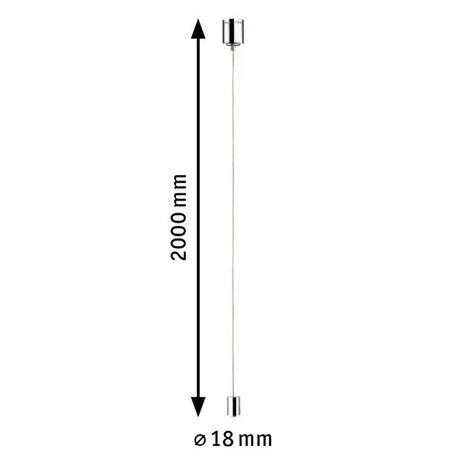 Lux Rail Ophangset met Staalkabel