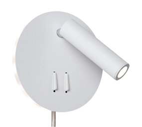 Wand Leeslamp Rond Direct en Indirect Licht Wand Leeslamp Rond Direct en Indirect Licht